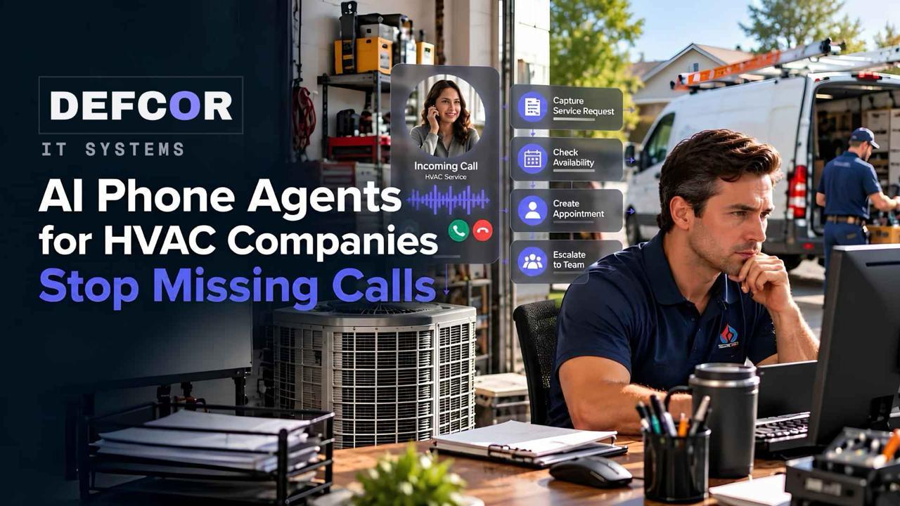 AI phone agents for HVAC companies handling service calls, appointment scheduling, and human escalation